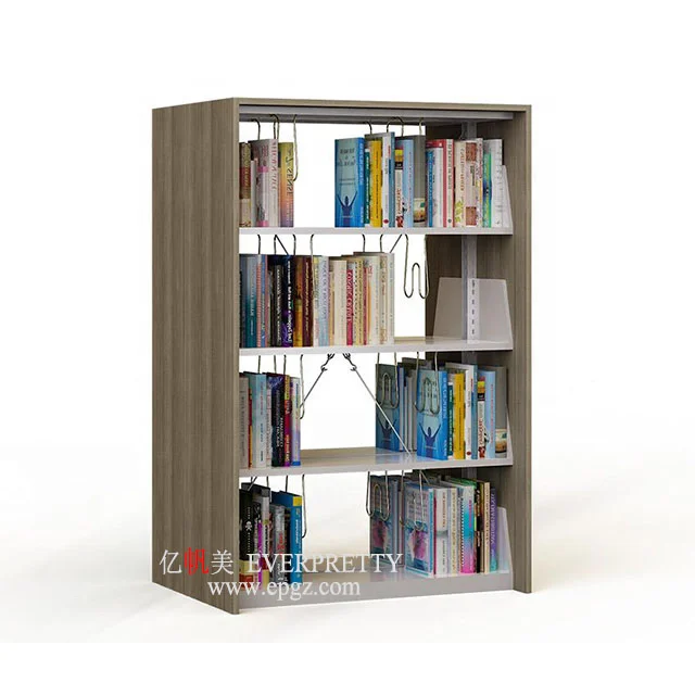 EVERPRETTY Manufacture College Library Reading Hall Display Library Bookcase Cabinet Books Curved Showcase