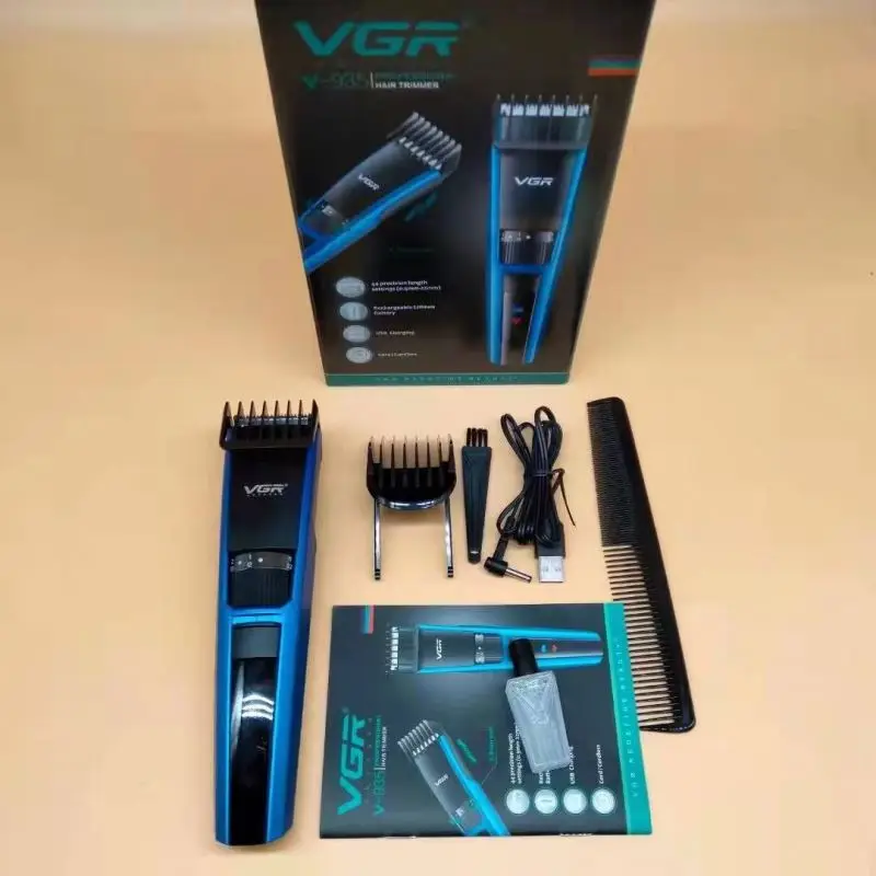 Вгр V-935 Новая аккумуляторная машинка для стрижки бороды бритвенный станок волос триммер носа тример мужчин