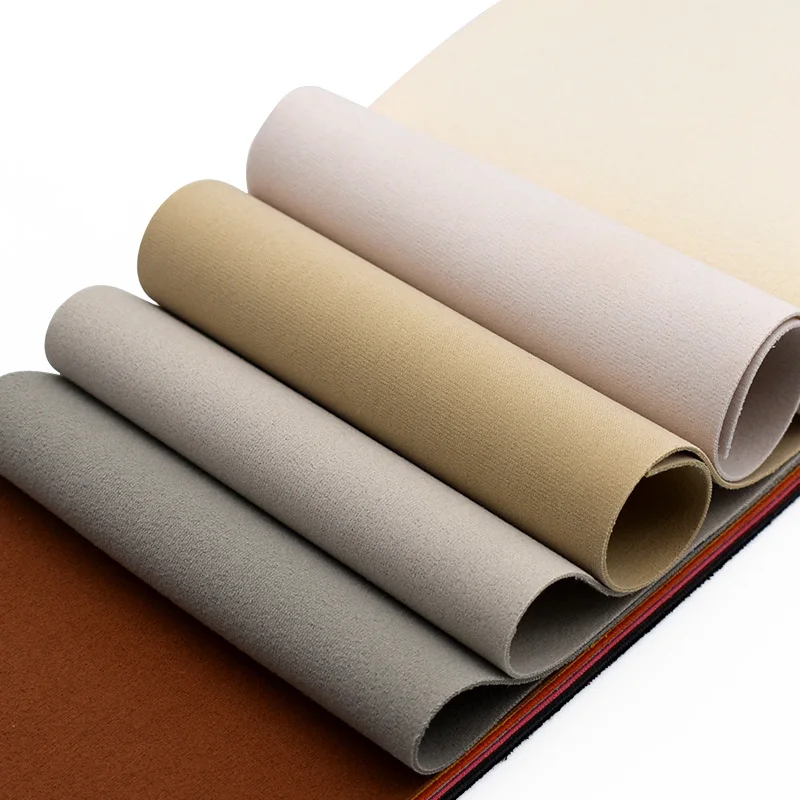 Wholesale Of Leather Fabrics Double-Sided Deer Skin Velvet Ultra-Fine Fiber Suede Leather Sofa Car Ceiling Decorative Fabric