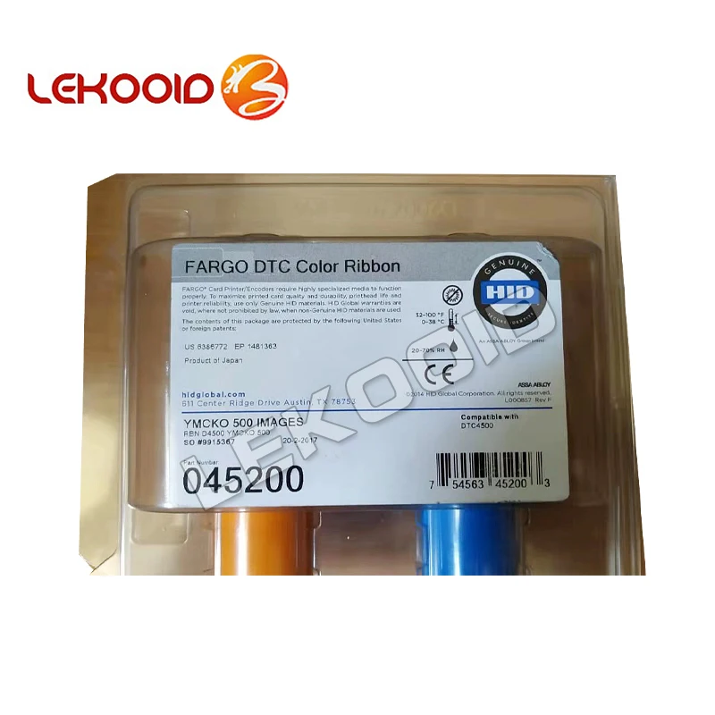 HidFargo DTC4500 DTC4500e YMCKO полноцветная лента