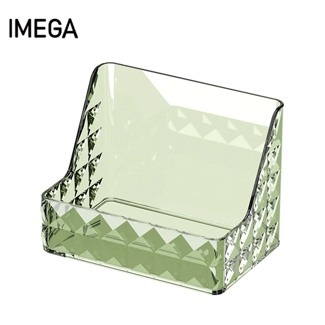 Cosmetic Organizer Tray Wall-Mounted Drill-Free  Bathroom Self-adhesive Makeup diamond  grain Storage Box Container y