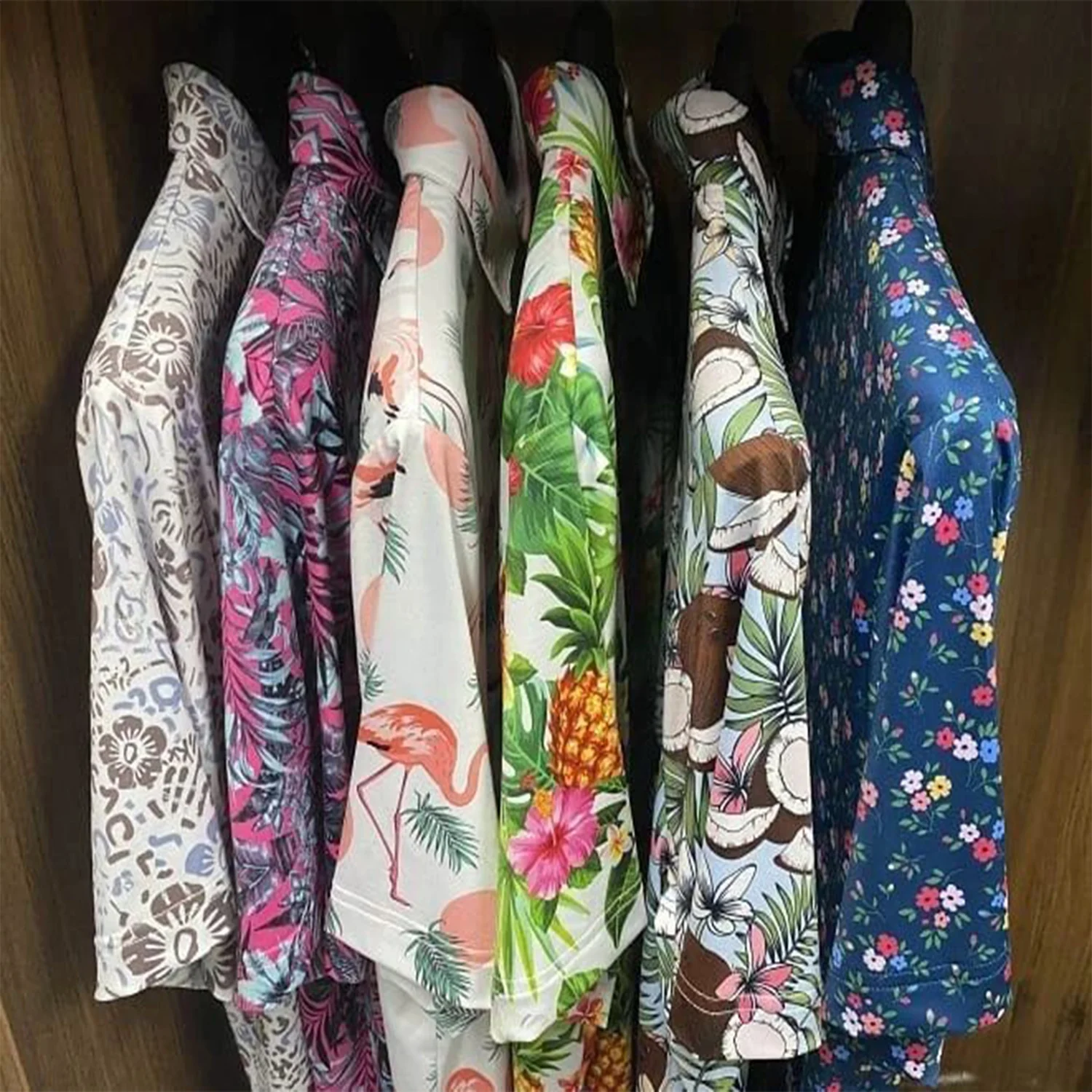 High Quality Full All Over Print Quick Dry Slim Fit Golf Polo Shirts Custom Logo New Design