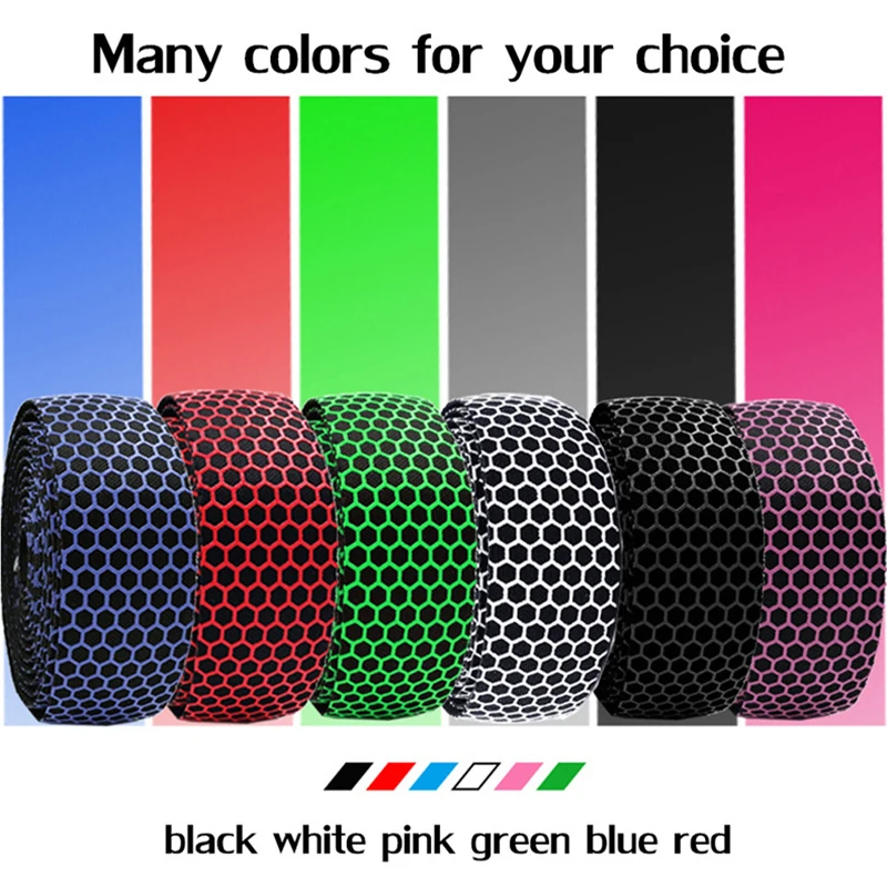 MOTSUV Soft Road Bike Bicycle Handlebar Cork EVA PU Bar Tape Professional Cycling Damping Anti-Vibration Wrap