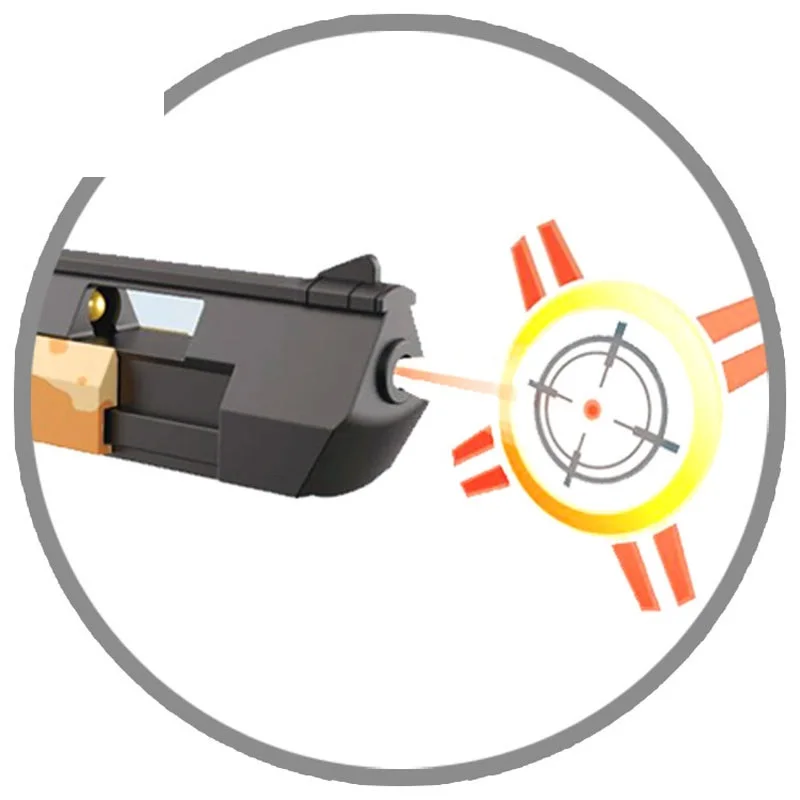 Hot sale light model gun plastic shooting target pistol electric boys battery operated gun children holiday gifts