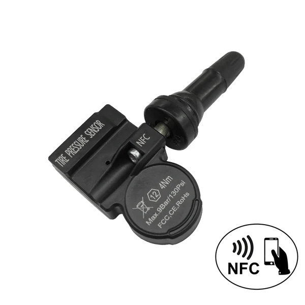 NFC TPMS Sensor Programmed by Phone App Tire Pressure Sensor 98% Vehicle Coverage 315mhz 433mhz 2 In 1 Auto Universal TPMS