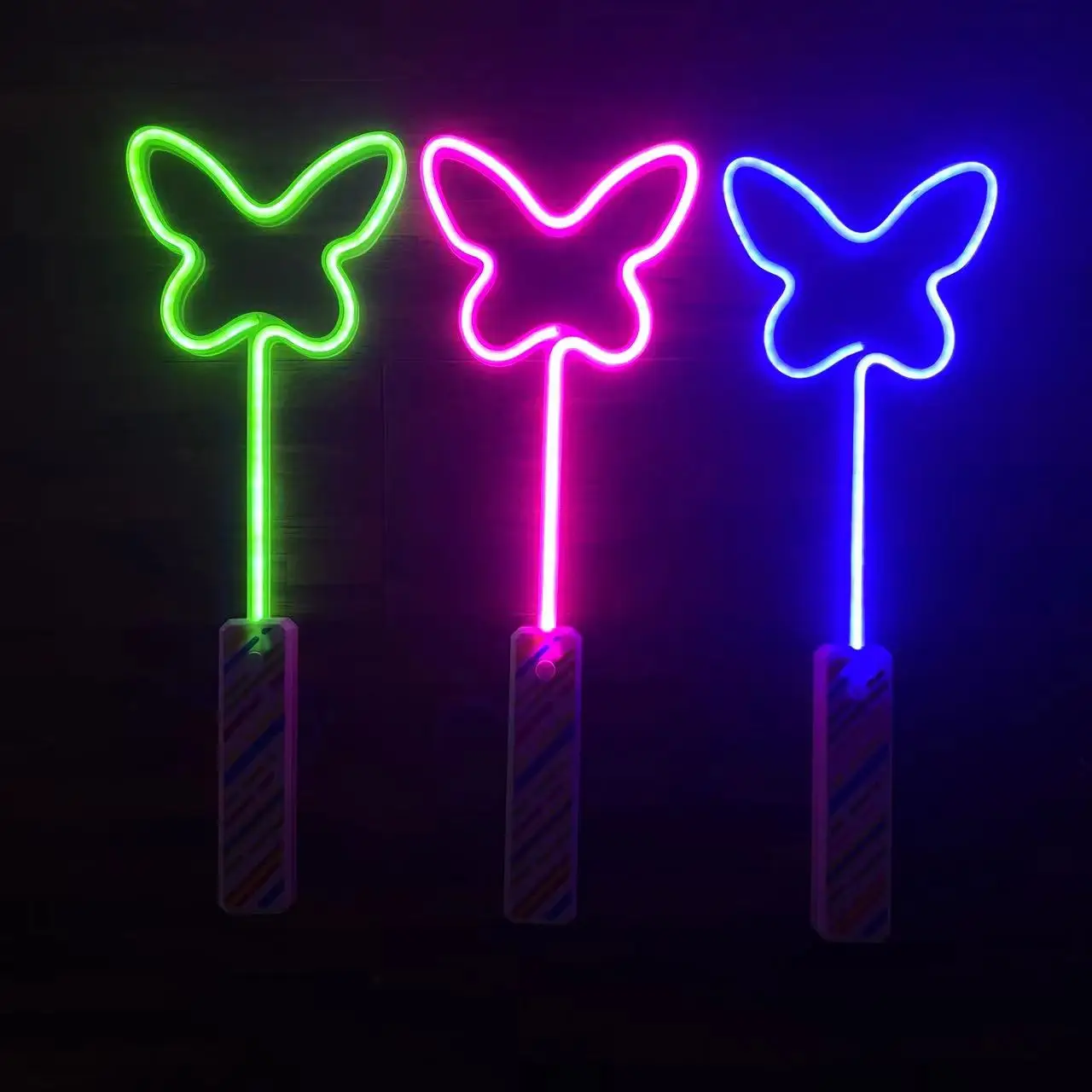 Neon Light Up Wands, Handheld LED Wand Toy, Led Neon Sign Party Lights for Kids Festival or Birthday Party ect
