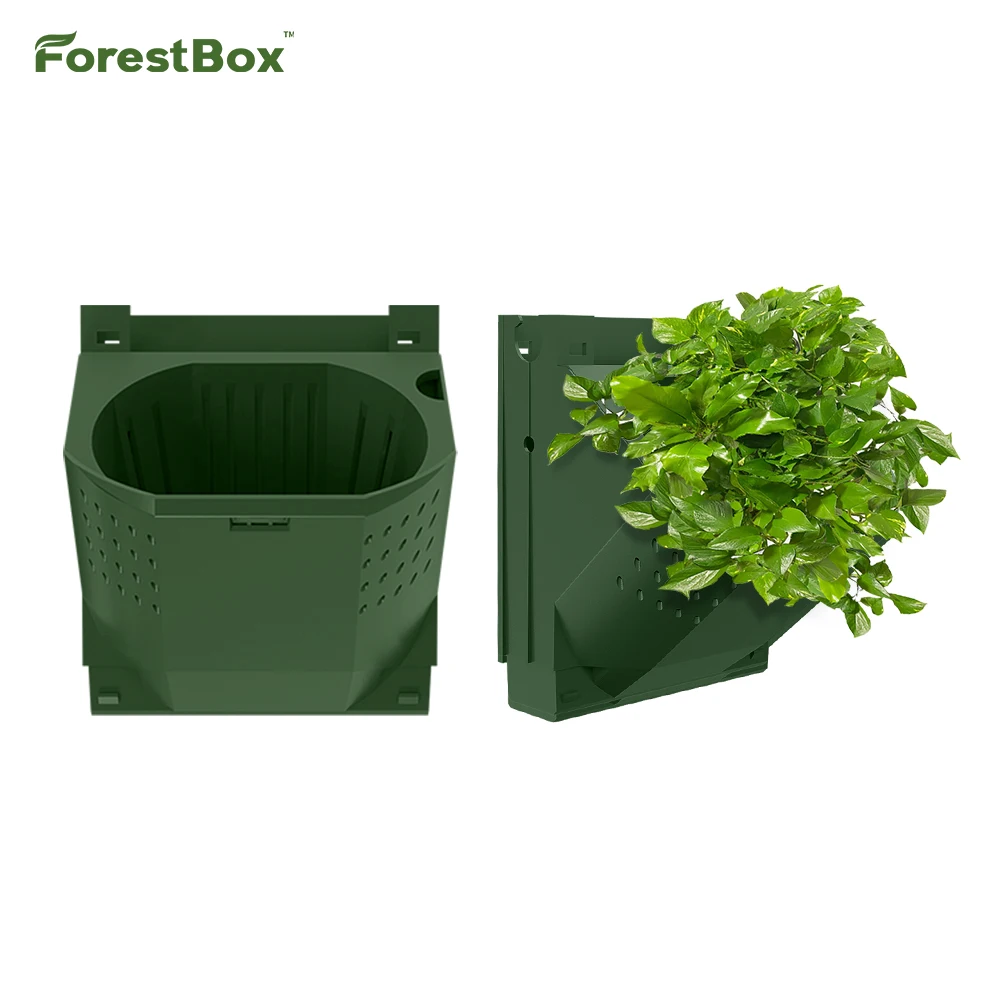 vertical green wall system automatic drip irrigation hydroponic system wall garden planter flower pot