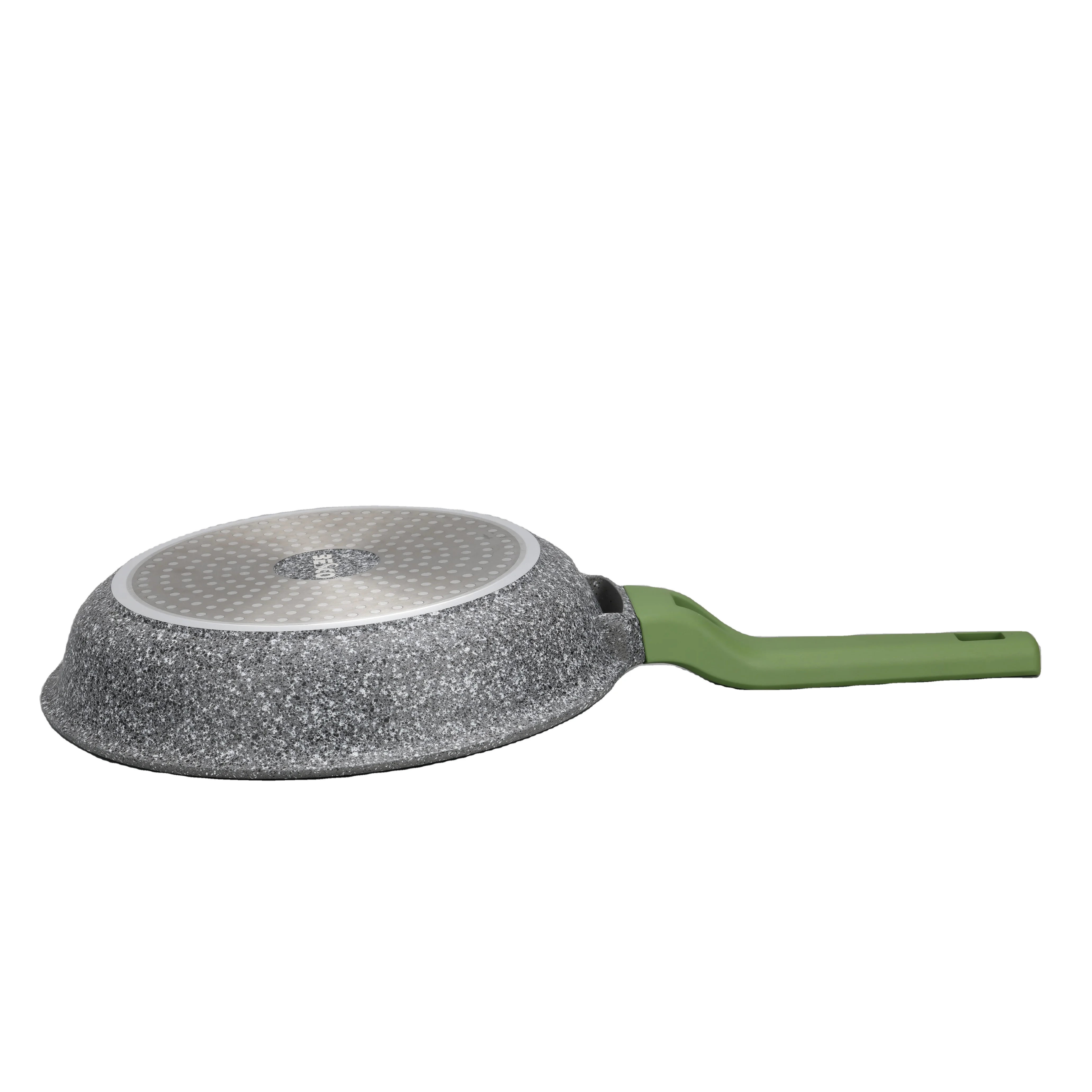 Long-handle designed frying pan round with fast heat transfer