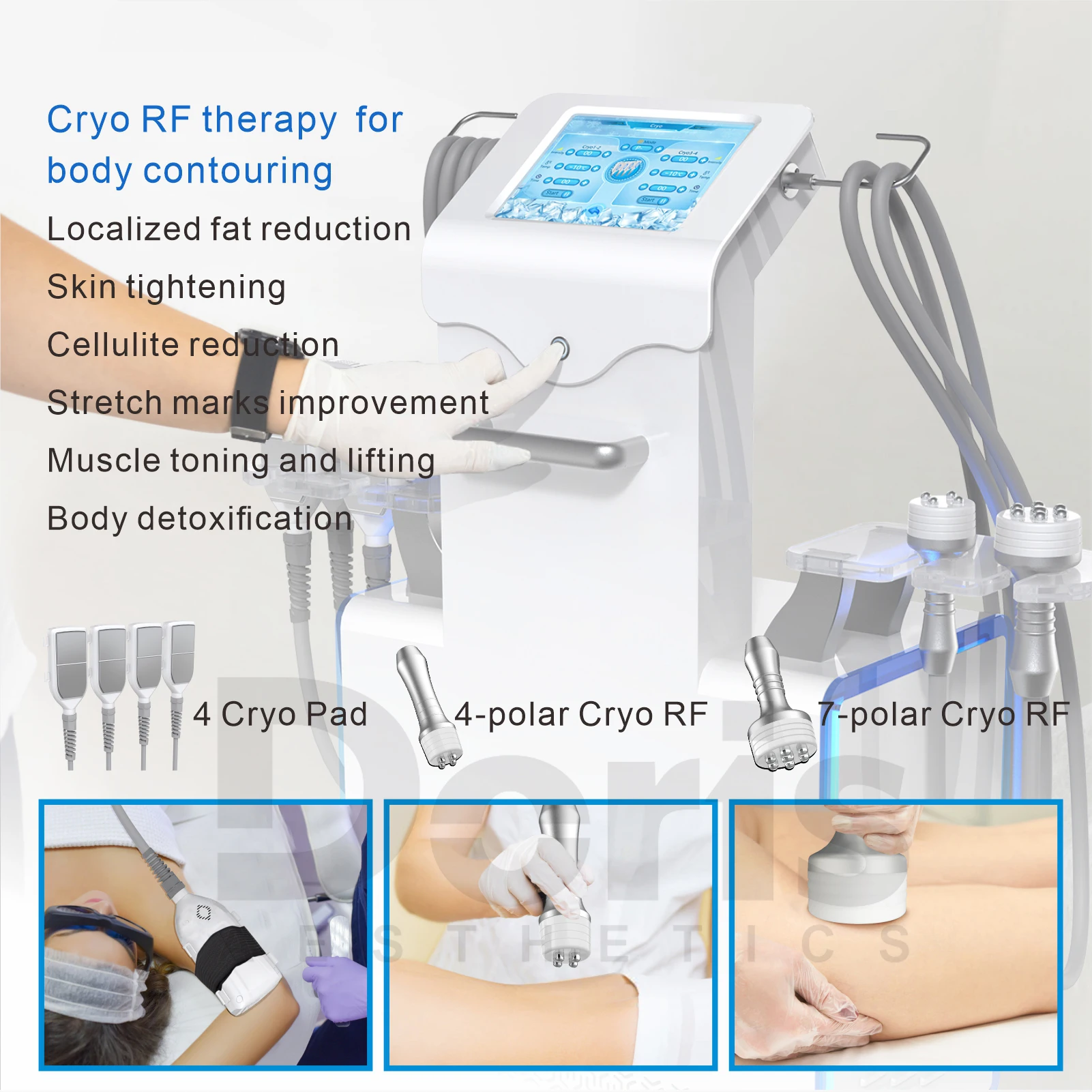 New Arrival Cryo Cool EMS Lipolysis Fat Slimming RF Therapy Remove Cellulite Cryo Machine
