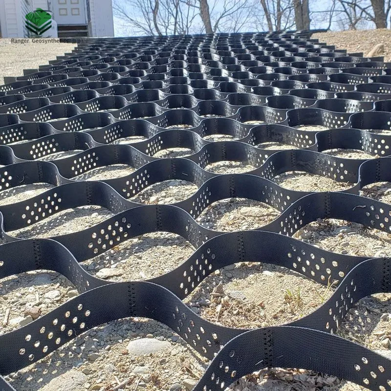 HDPE geocell ground grid paver  for road construction erosion control