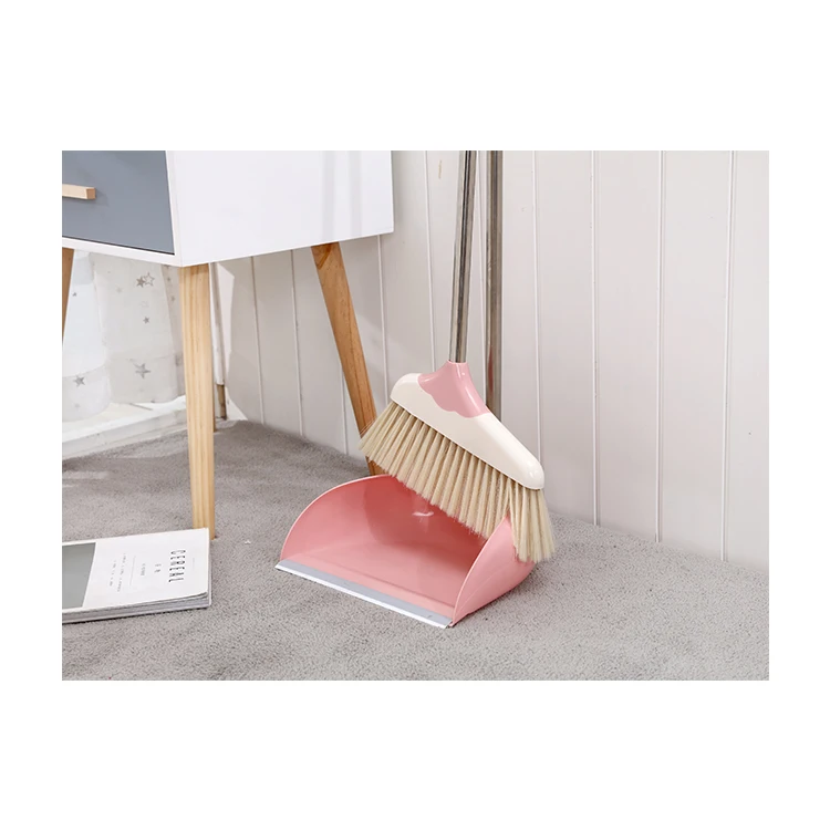 Factory Supply Pan Household Cleaning Popular Item Plastic Dust Broom Set