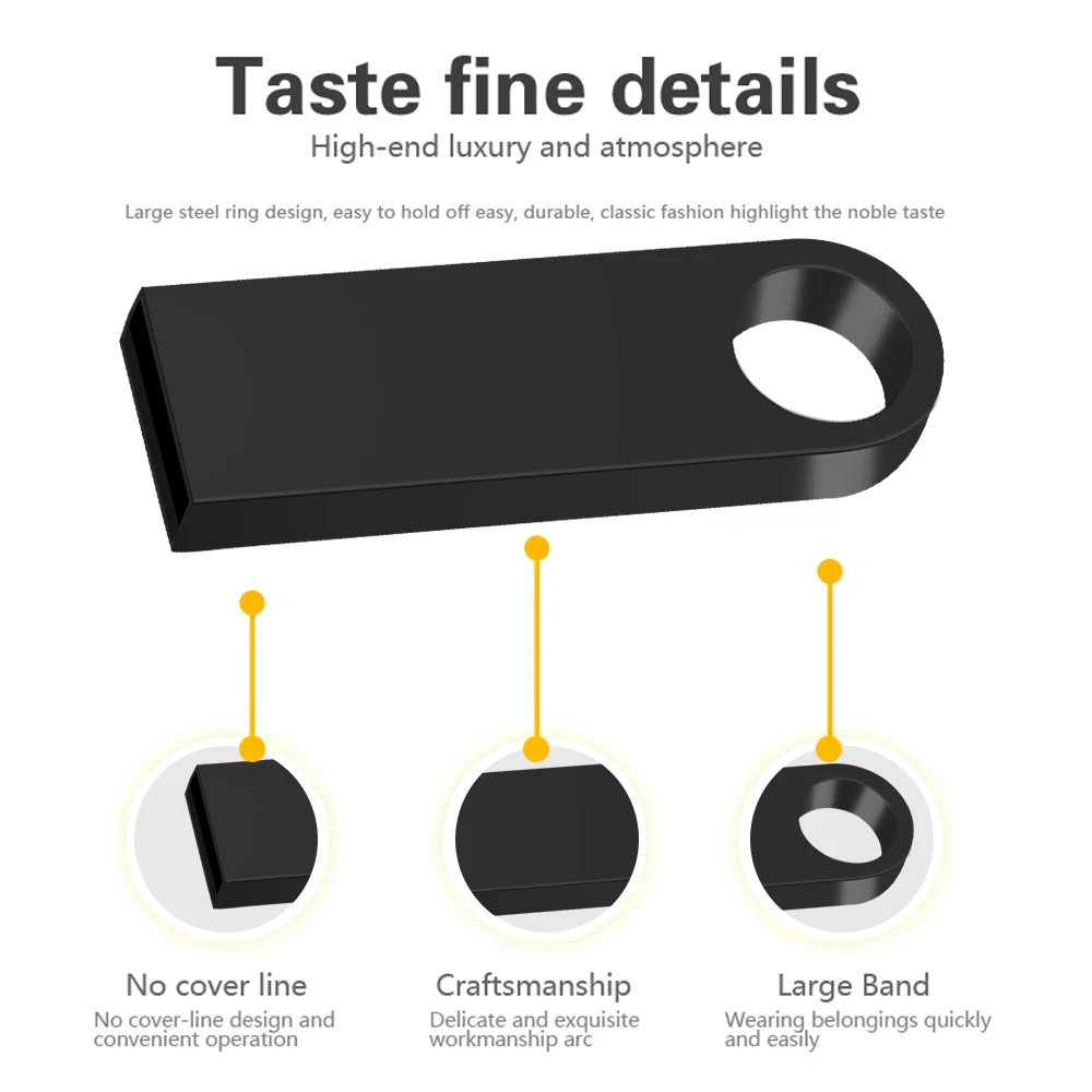 Custom Logo Metal Pendrive 2.0 USB Flash Drive 1gb 2gb 4gb 8gb 16gb 32gb Cle USB Flash Drive 64GB Pen Drive otg usb keys