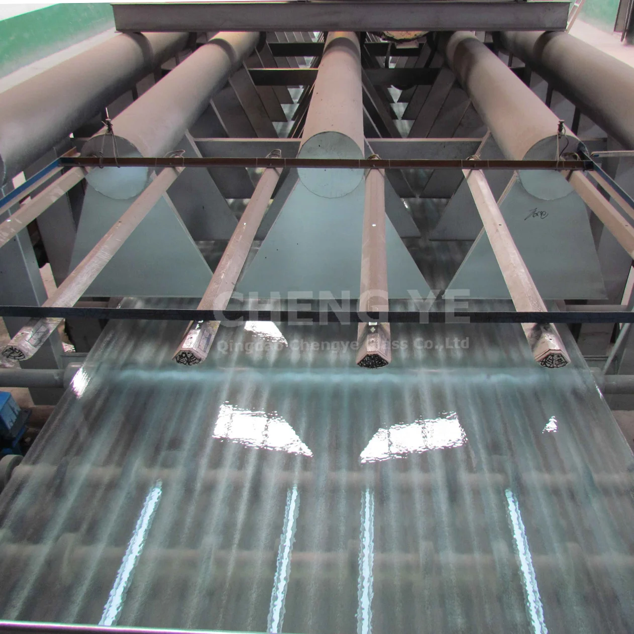 Building Elevation Pyramid Bronce Patterned Decorative Stained Glass For Church