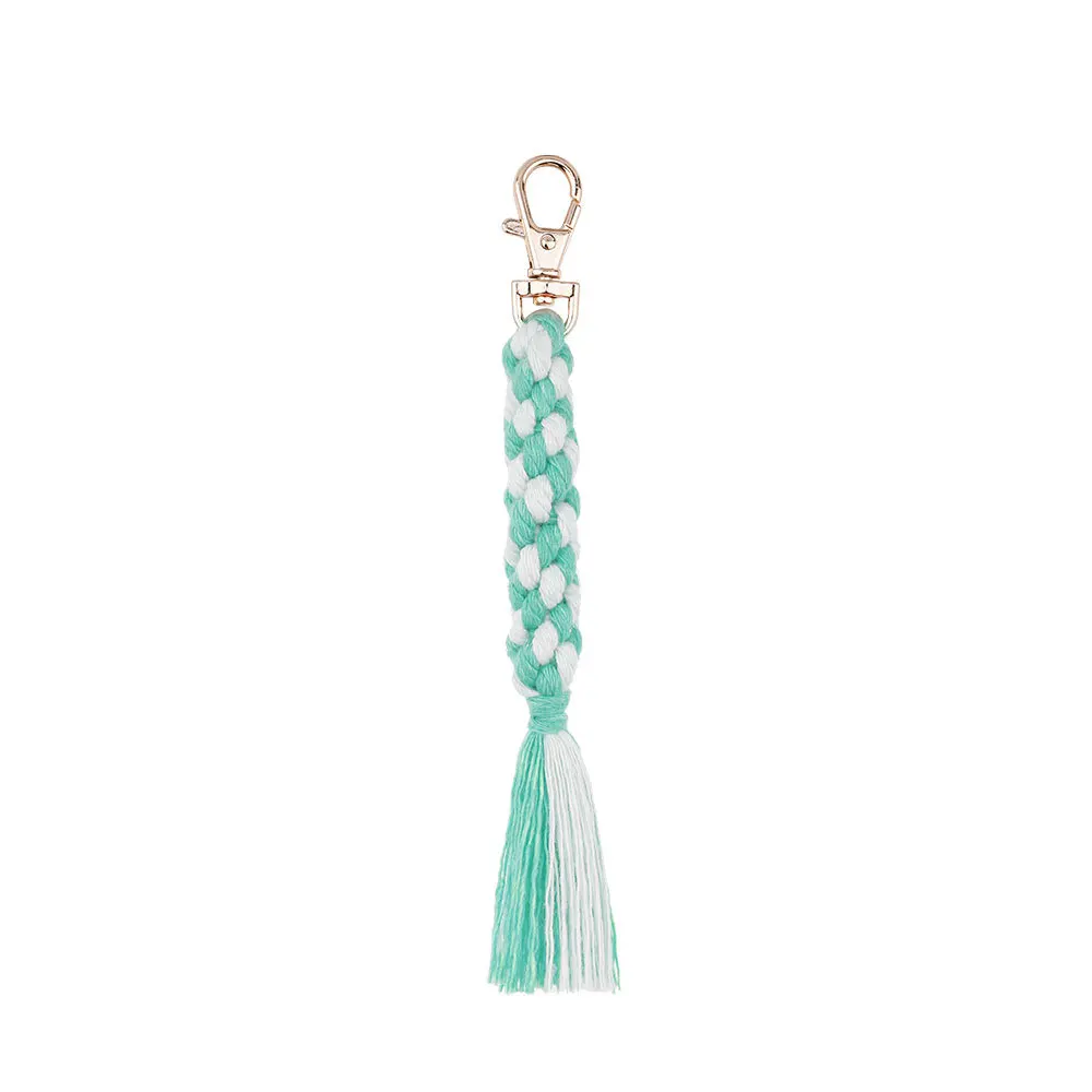 BSBH New DIY Customized Handbag Keychain Soft Mixed Color Tassel Keychain