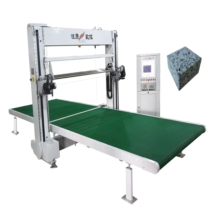 CNC latex foam cutter Automatic cutting machine with double blade