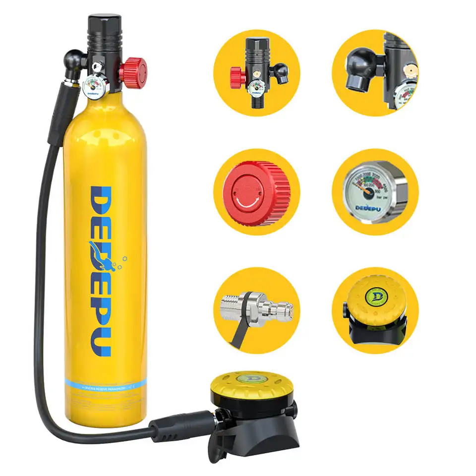 DEDEPU Underwater Respirator Diving Air Bottle Portable Diving Equipment Air Cylinder More Safer FOR Diver
