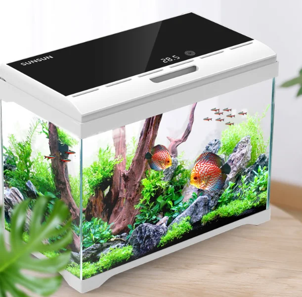 SUNSUN AT Series Accessories Plastic Betta Decoration Small Mini PVC Unique Acrylic Glass Biofloc Fish Tank Aquarium