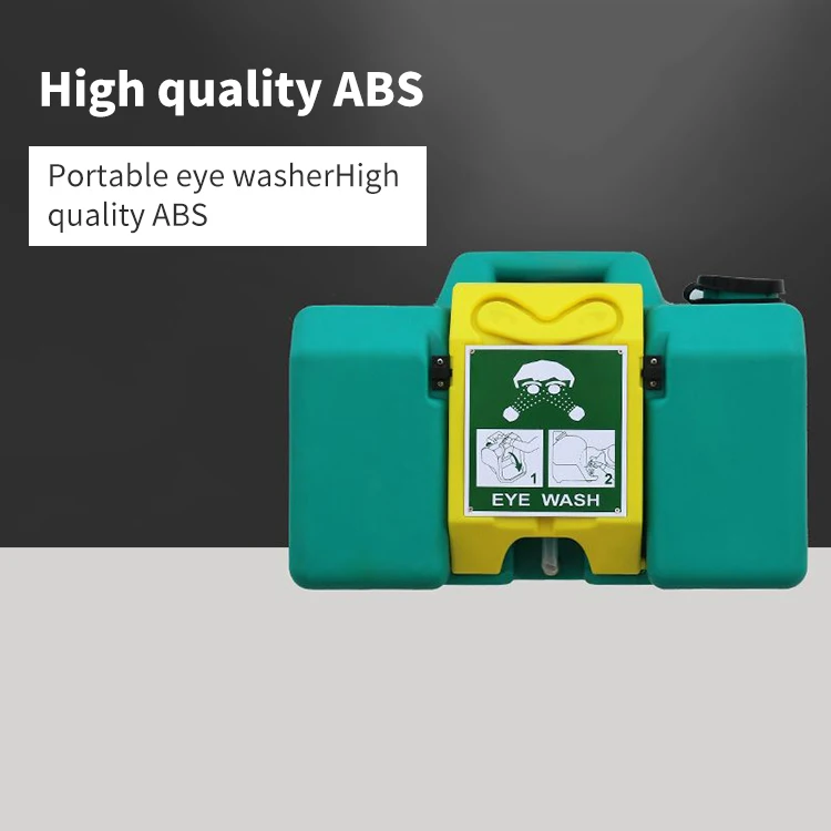 Portable 8-16 Gallon Wall-Mounted Emergency Shower and Eyewash Station PC Plastic Frame for Eye Protection