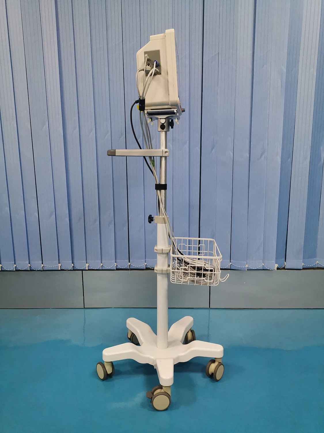 High Quality medical rolling monitor stand NBR-MT-01A Height adjustable Patient monitor trolley cart for hospital