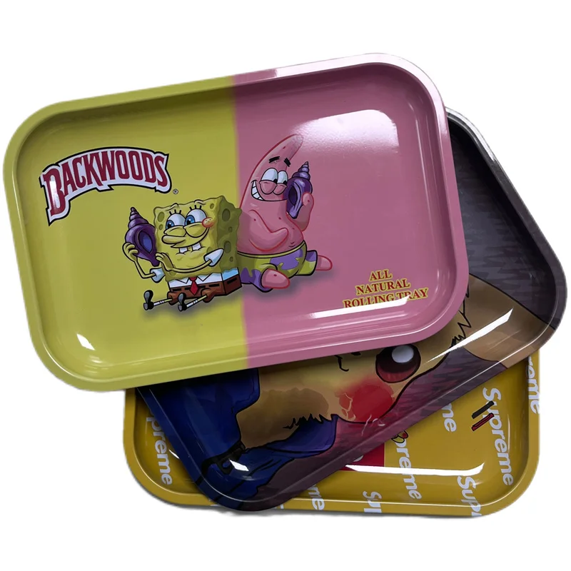 Diverse and Popular Metal Rolling Tray for Smoking Custom Logo Available Smoking Rolling Paper Accessories