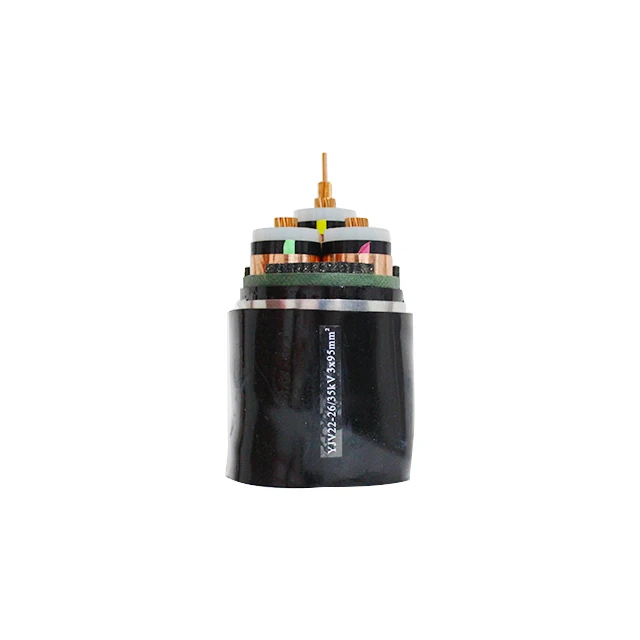medium voltage cable customized AC/DC 1/2/3/4/5 copper core cable 8.7/15KV XLPE power wire cable