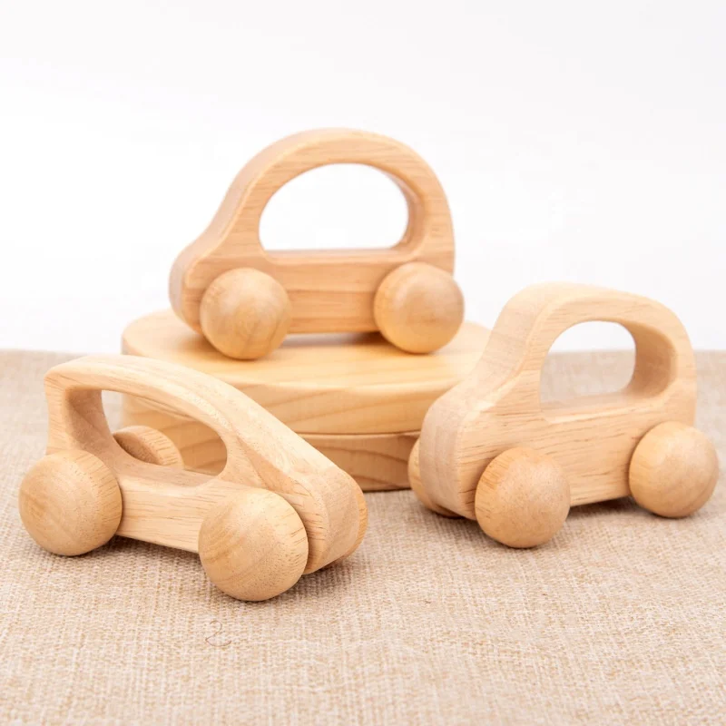 Baby wooden Toddler car Wooden Montessori toys Nursing toys Vehicles for Kids and Home Activities