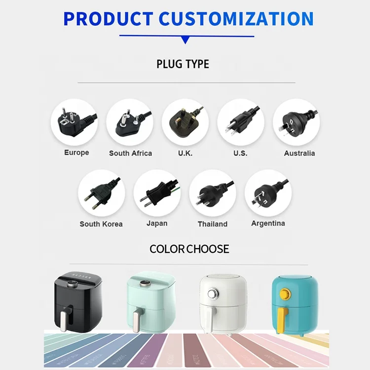 High Quality Electric Air Fryer Wholesale 4l Manual Air Fryer Cooker Commercial Air Fryer Without Oil