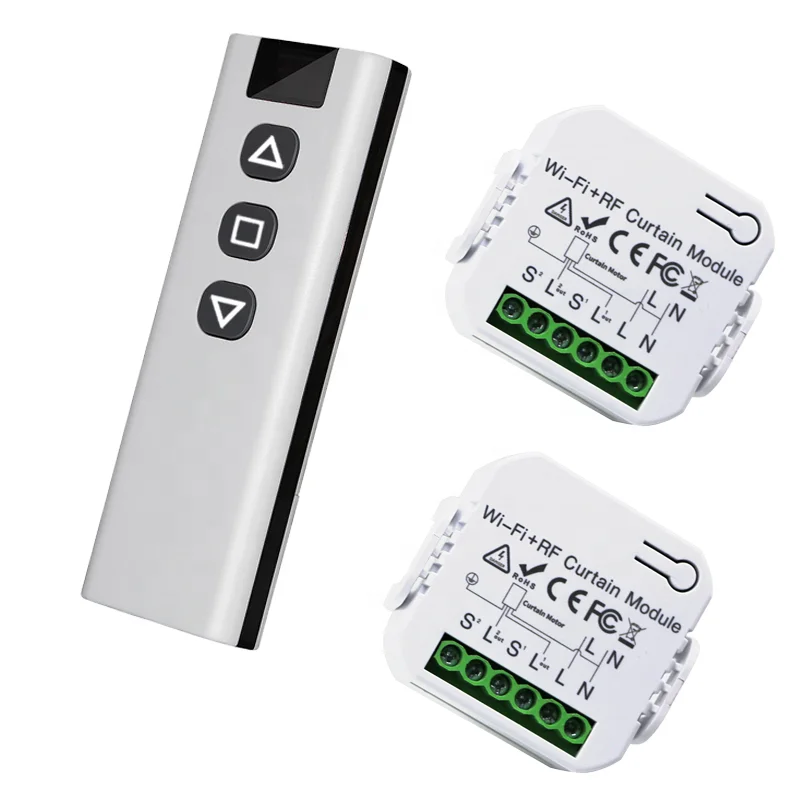 WIFI controller Smart Curtain Robot Track Tuya Smart Wifi Curtain Motor Rail Smart Curtain operator factory outlet HFY