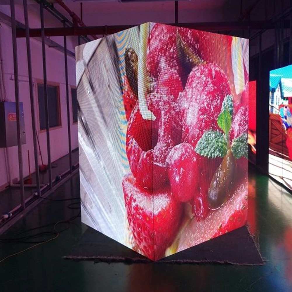 90 Degree Wall-Mounted 3D Billboard Outdoor LED Display Corner Building Advertising Screen Signboard for Shopping Malls