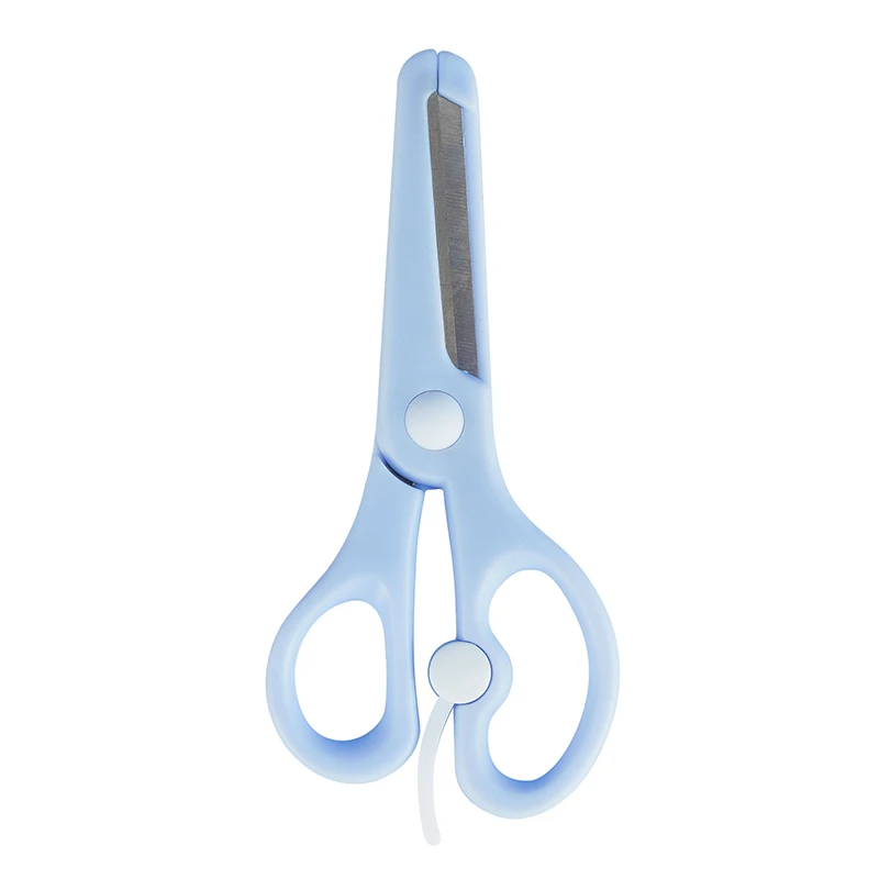 Wholesale stainless steel Macaron-colored safety and labor-saving scissors with Paper Cutting Kids Students Safety Stationary