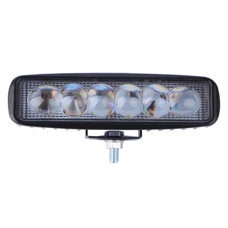 New single row 4 inch 6 lens LED strip light 12v white light for truck car off-road vehicle led light bar
