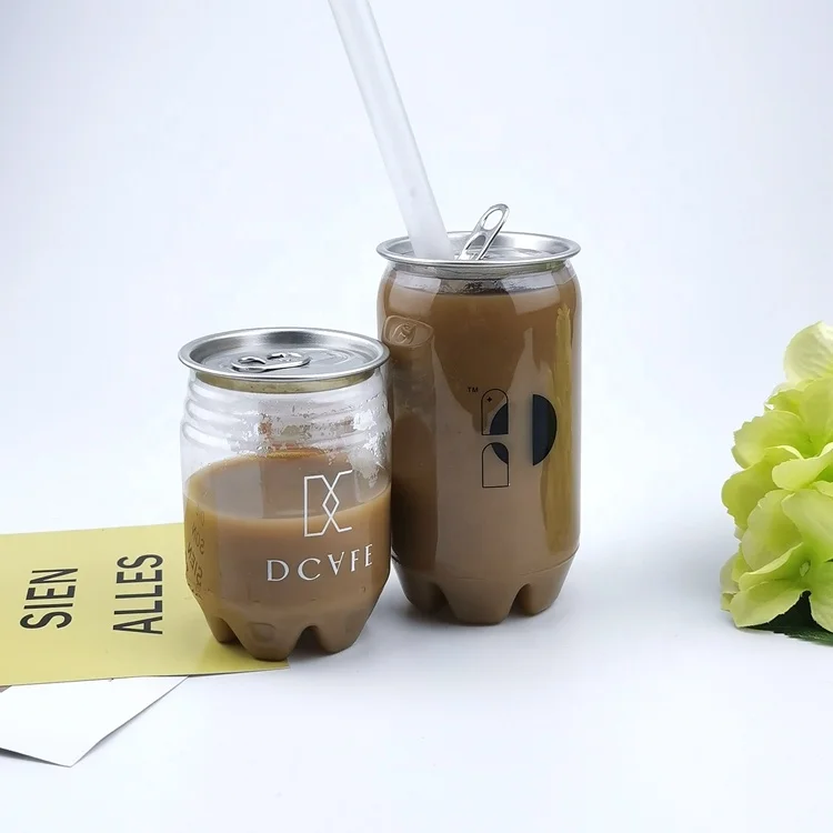 250ml Round Empty Plastic Can Packaging for Alcohol Whisky Rum Gin Vodka Tequila Tea Coffee Beverage Wine Energy Drink Juice