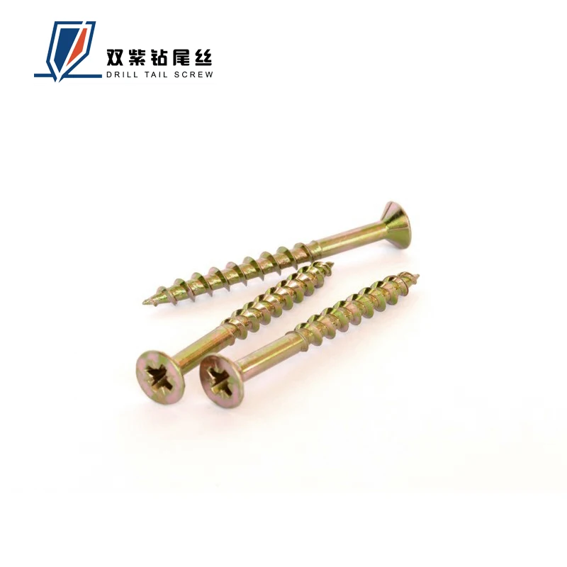 Pozi Phillip Head Yellow and Blue White Chipboard Screw at Factory Price