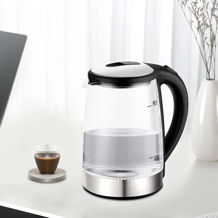 Новое поступление, функция контроля температуры, чайник из закаленного стекла, портативный Электрический чайник
