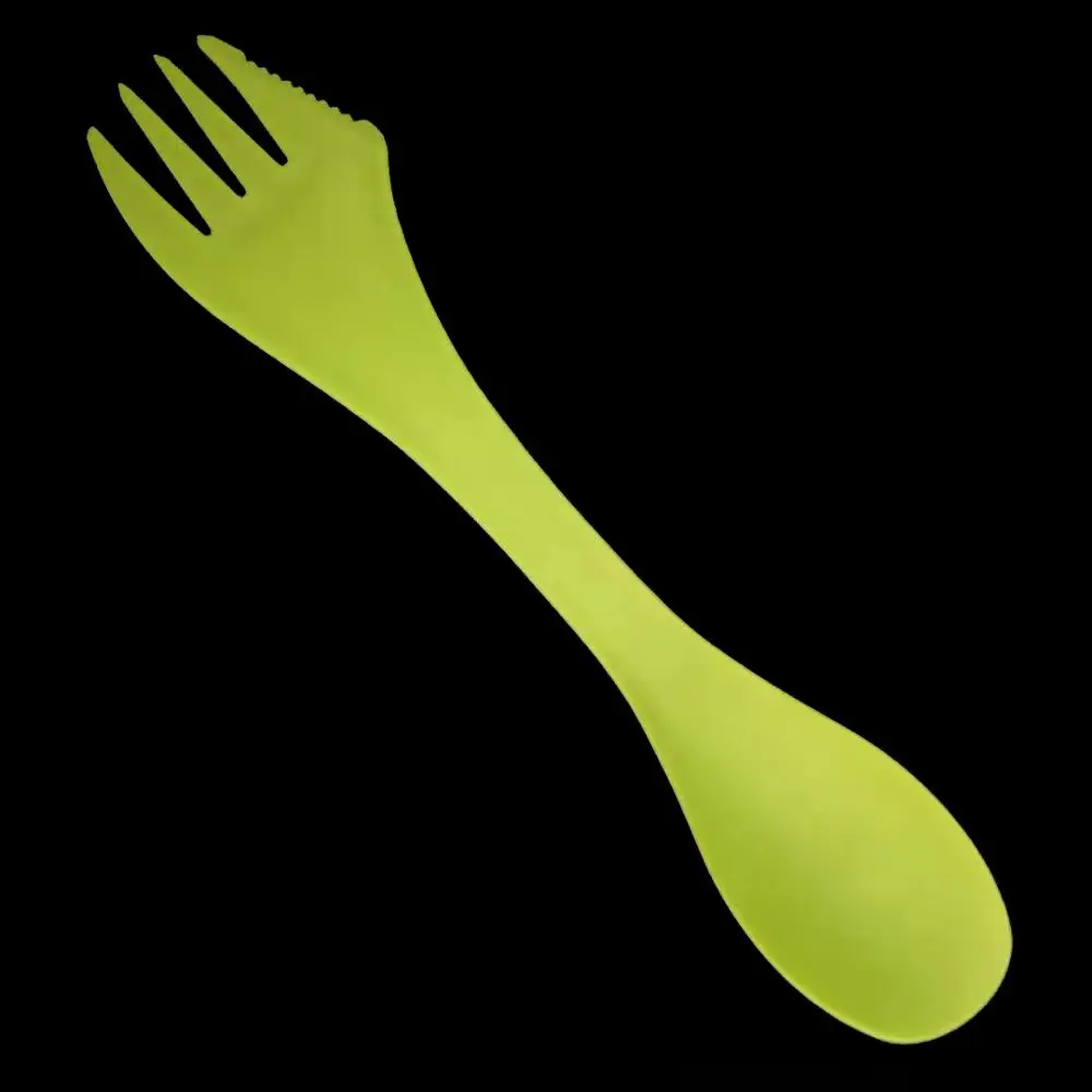 
Multifunctional High Quality Fashionable Travel Camping PP Three-sets Spoon Fork Knife Reusable Spork 