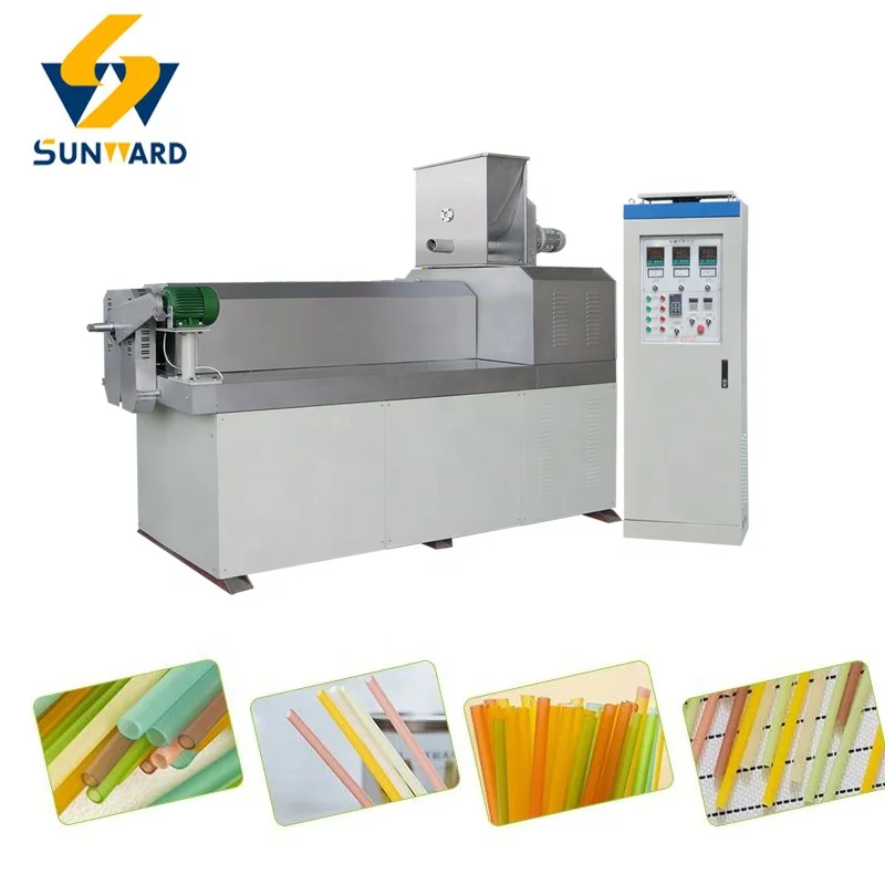 Eco-friendly Straw Manufacturing Equipment Industrial Rice Straw Production Line Best-selling Straw Equipment In Southeast Asia