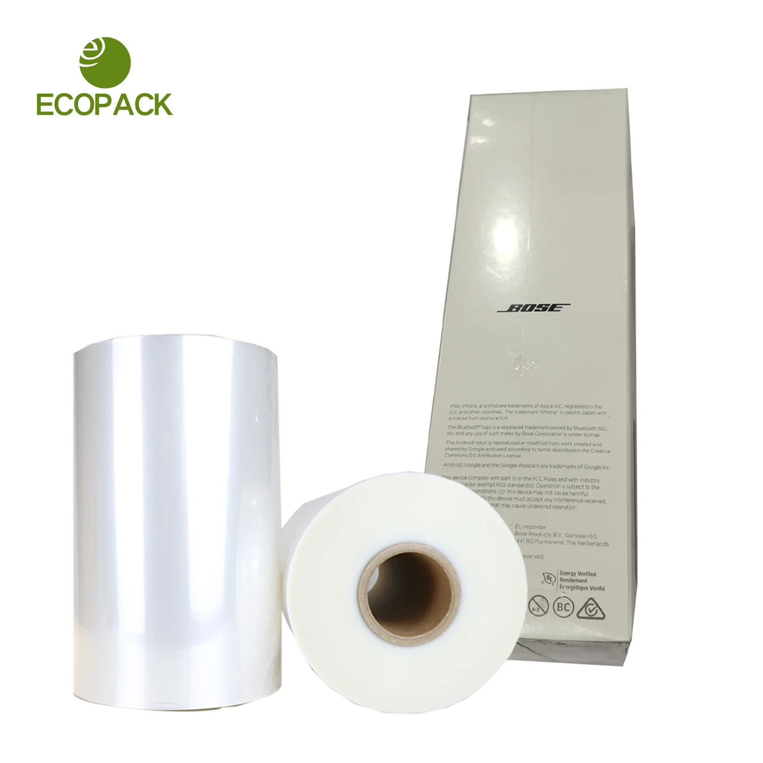ECOPACK factory made wrap plastic heat shrink film jumbo roll