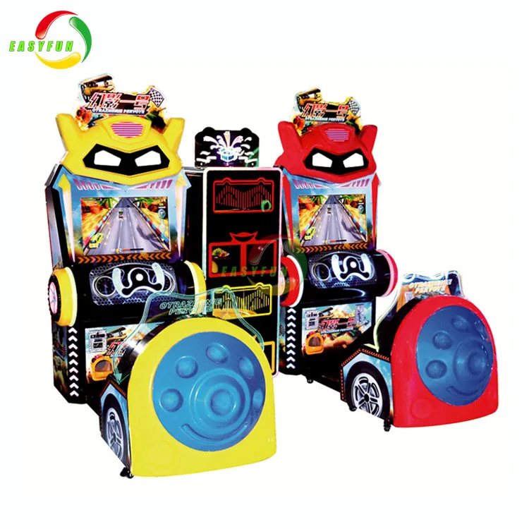 EASYFUN factory coin operated 22 lcd Kids simulator car racing game machine for indoor park