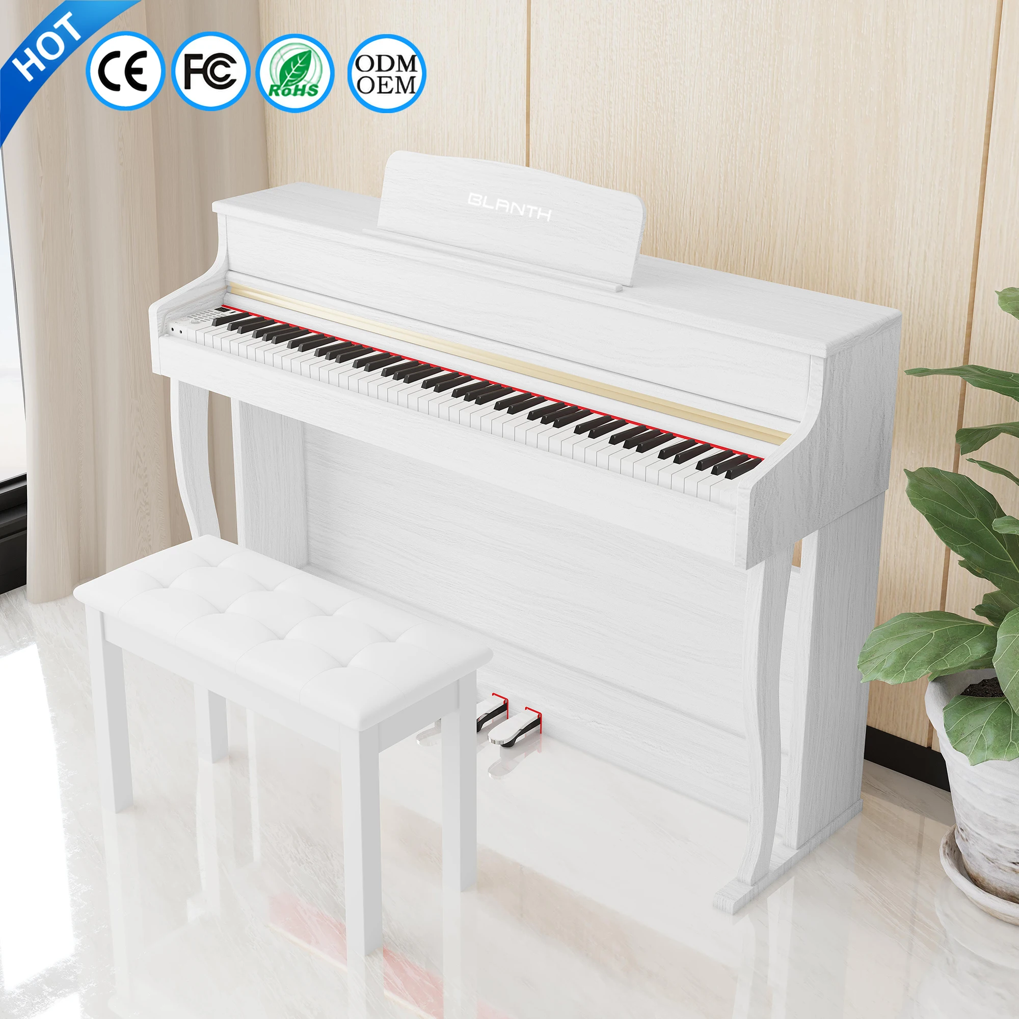 BLANTH teclado de piano Профессиональная детская клавиатура пианино 88 клавиш цифровая