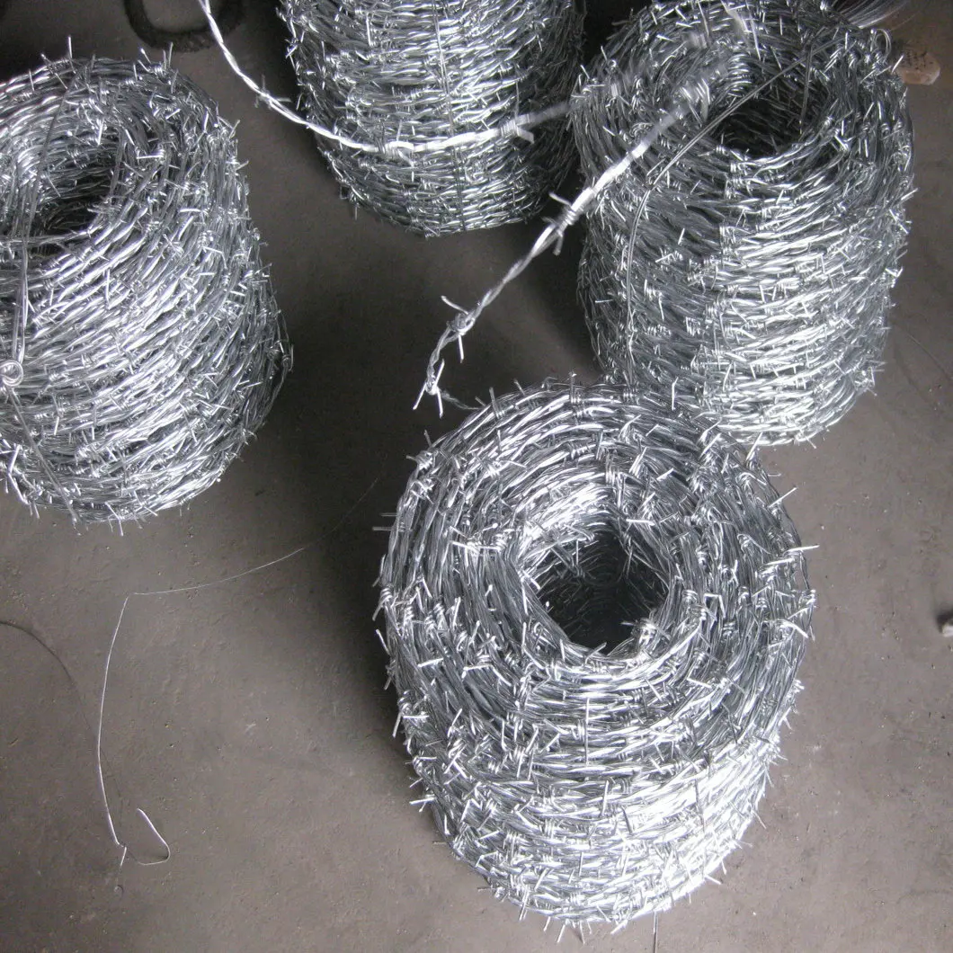 long life barbed wire 10 cm  barb spacing 4 point