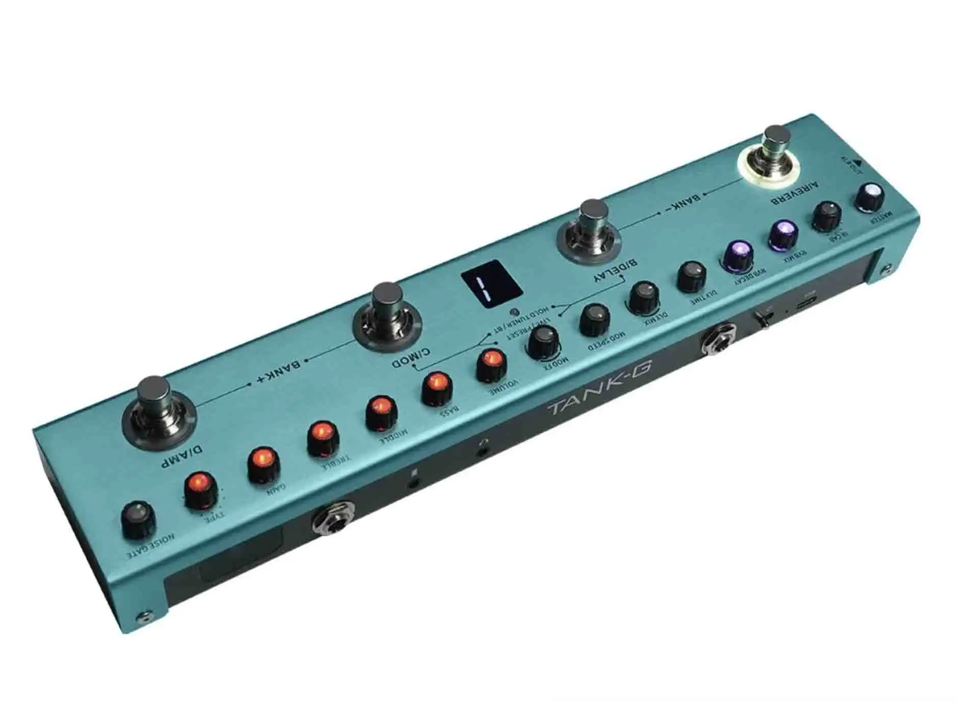 Custom Grand Wave TANK Rechargeable Guitar Multi-Effects Pedal Portable Accept Customized Pedal OEM