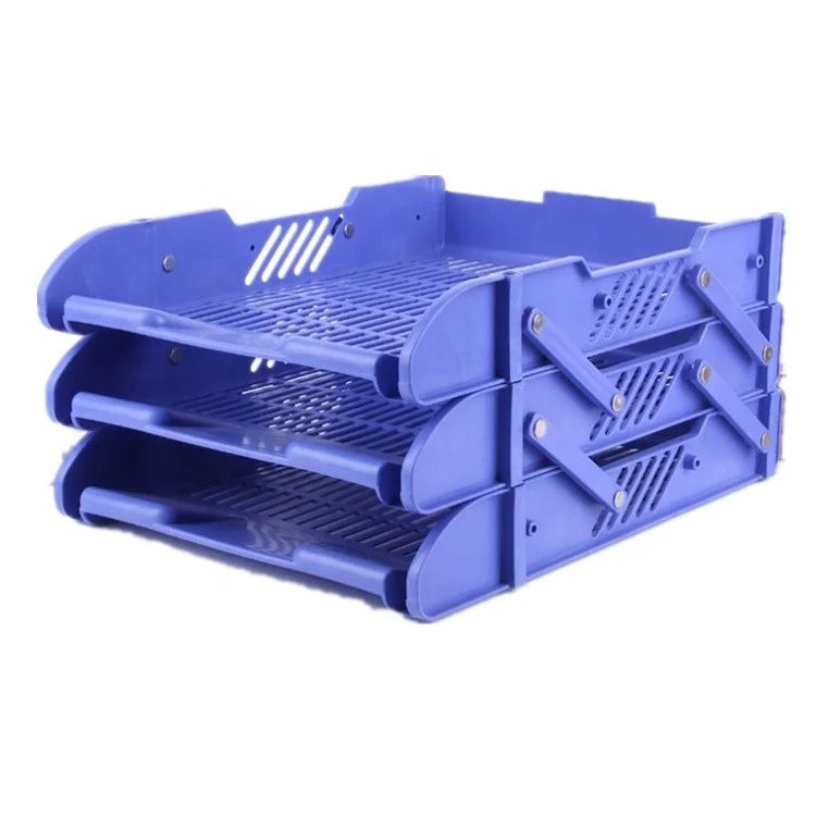 Factory Direct Wholesale Custom pp Leather Office information Storage Magazine Holder A4 Paper File document Tray