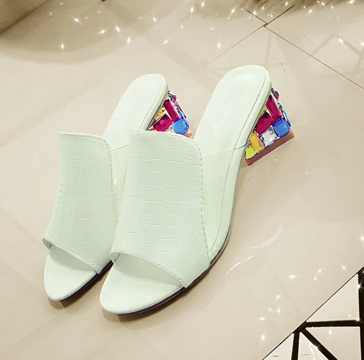 
 Женские летние тапочки, женские сандалии, каблук  