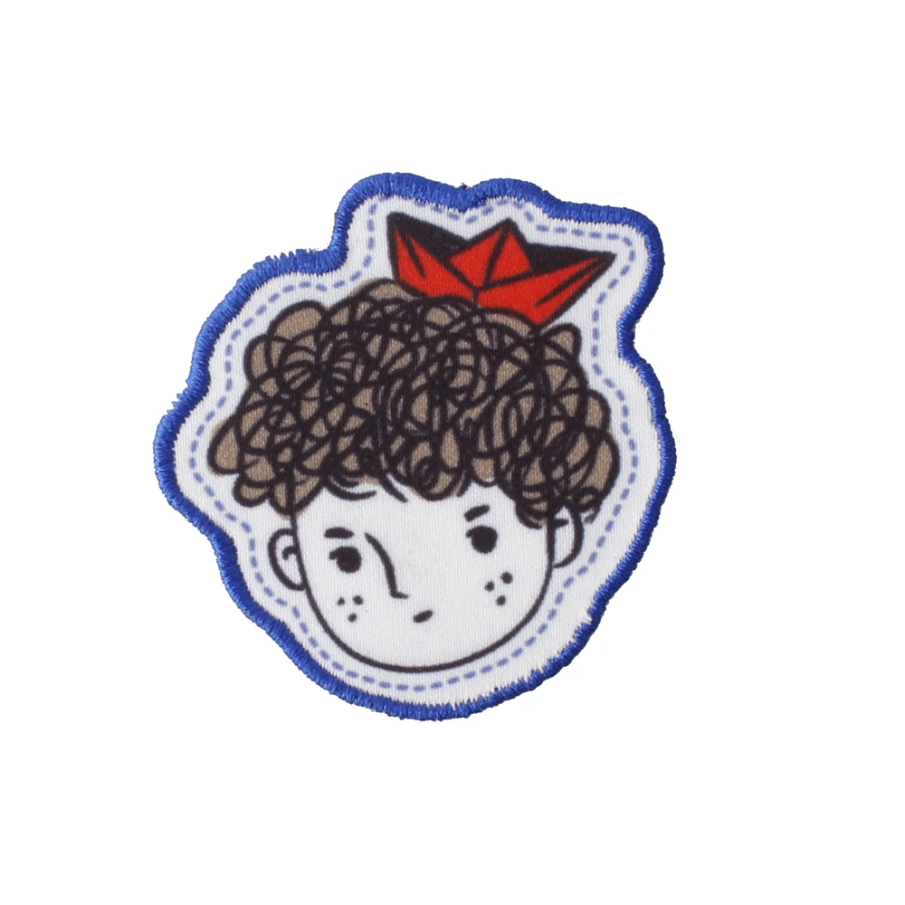 Custom Black Afro Girl Patches Embroidery Iron on Patches for Clothing DIY