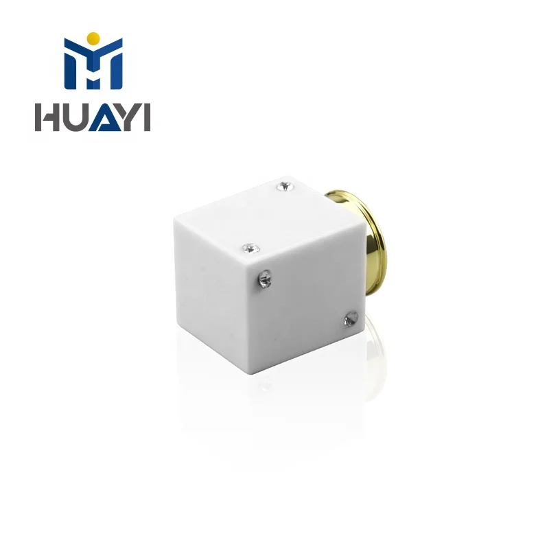 Black and white plastic cap for perfume bottle cover