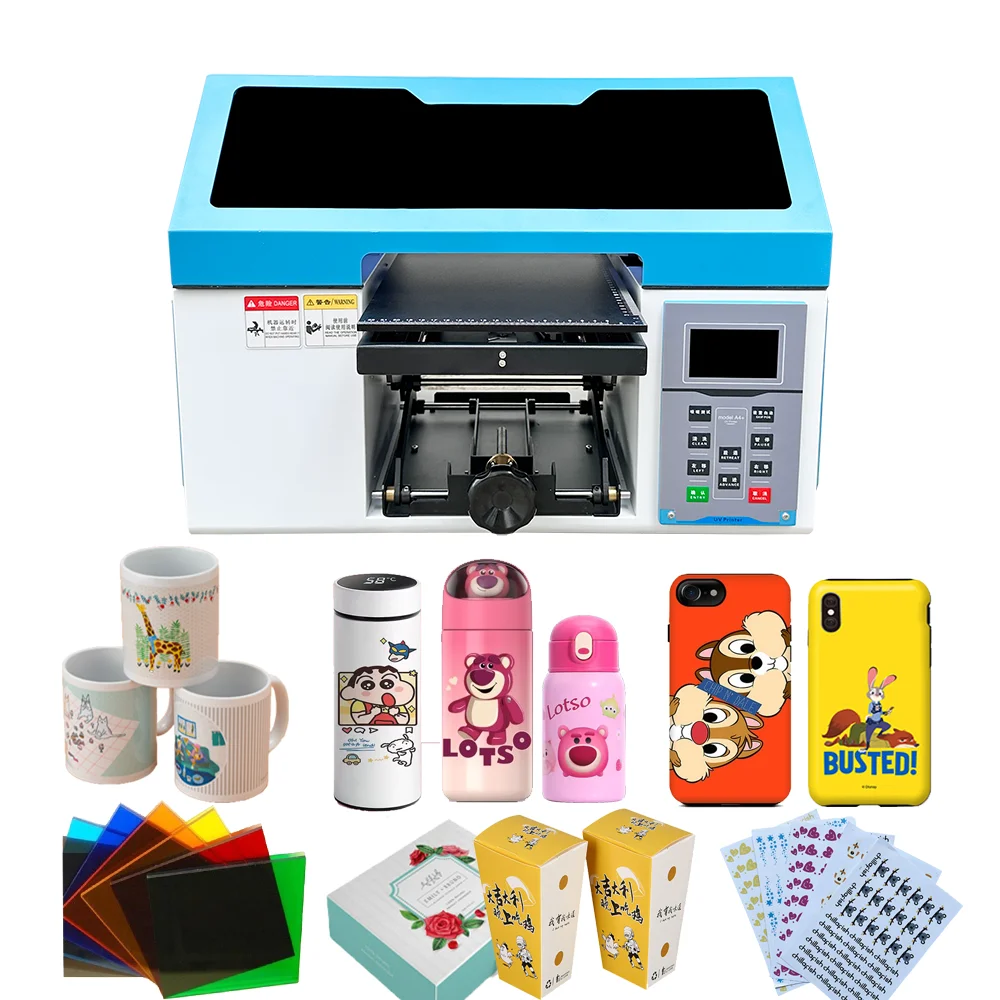 2024 Новый цифровой Настольный одноголовный принтер tx800 uv 20x30 см A4 планшетный чехлы для телефонов наклейка акриловое стекло