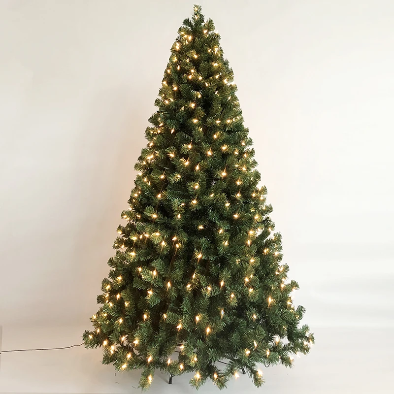 Wholesale Multiple sizes Pvc+ Warm White Led Lights Automatic Tree Christmas Tree Christmas Decorative Tree Party Decorations