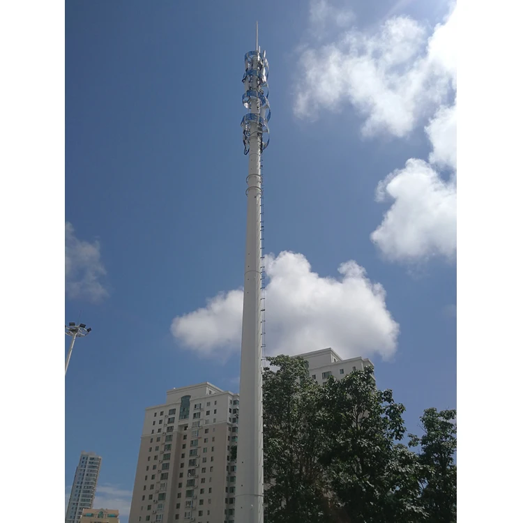 100ft 200ft 20m 30 meter High quality and low price telecom steel monopole Tower and Radio TV Antenna Telecom Tower
