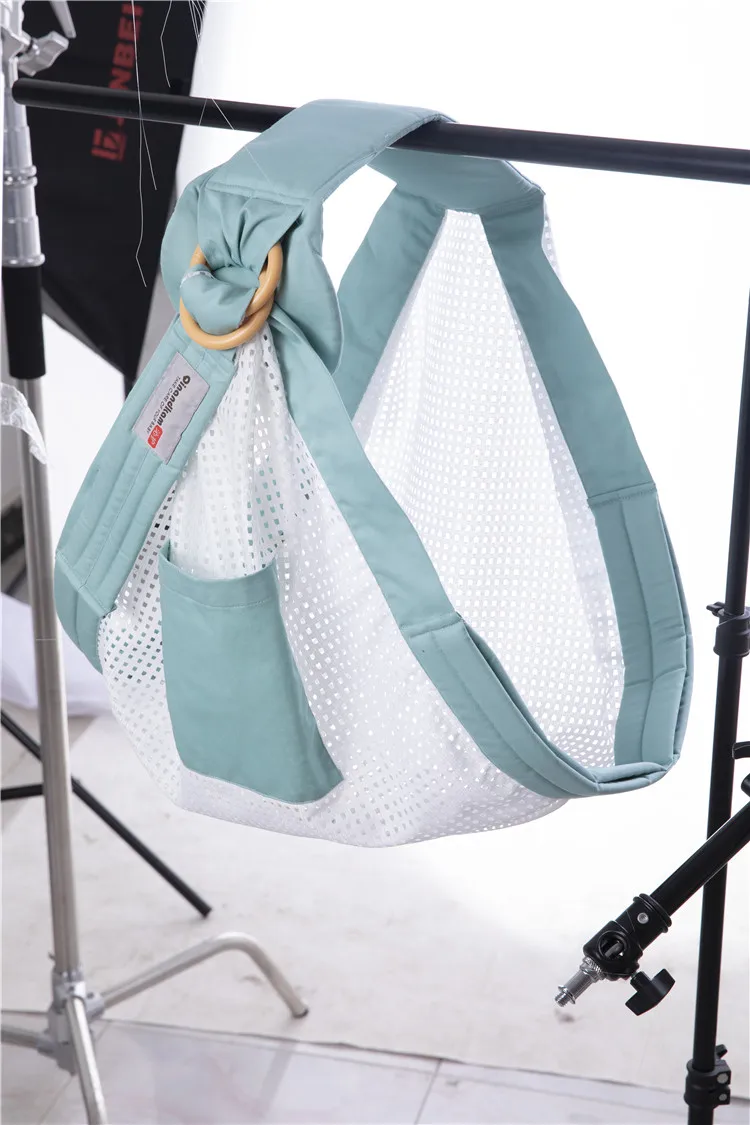 Cotton Stretchy Soft Safe Hands Free Newborns Infant Carrier Baby Organic Wrap Sling