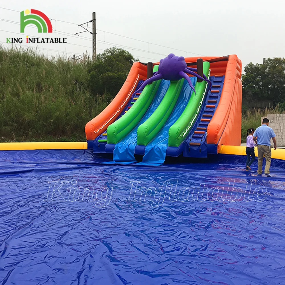 Large Inflatable Land Water Park Pool Outdoor Inflatable World Swimming Climbing Slide Ground Water Parks